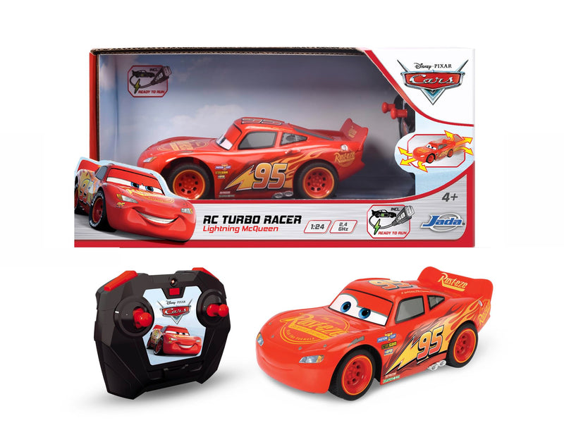 Disney Cars RC Turbo Racer Lightning McQueen 1:24 2 Channel USB chargeable car and battery operated remote control