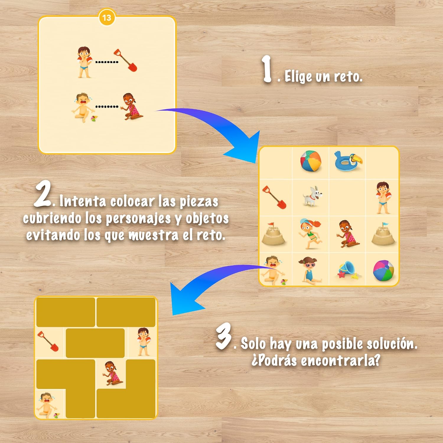 Smart Games - Puzzle Beach, Magnetic Puzzle Game with 48 Challenges, 6+ Years
