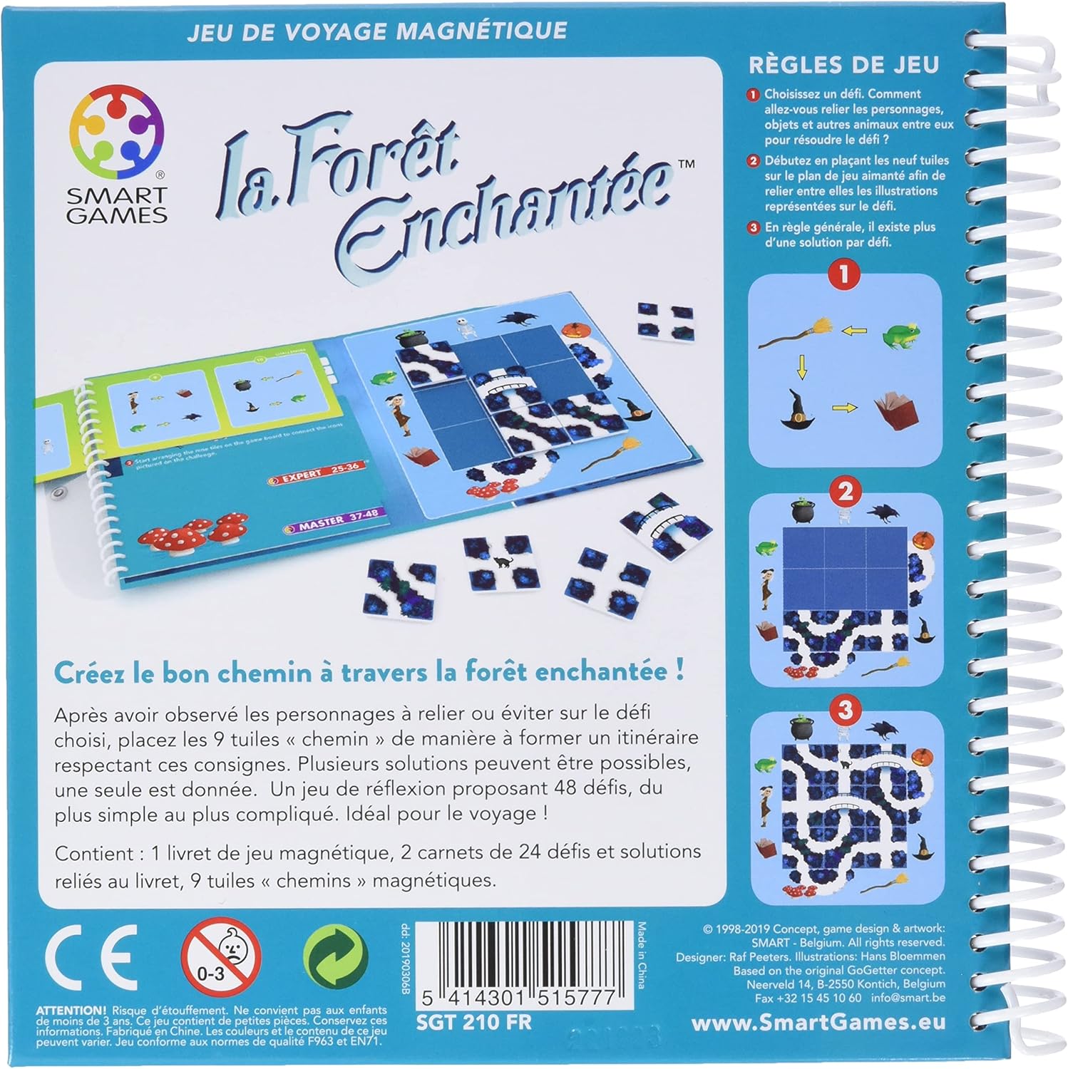 smart games - Magic Forest, Magnetic Puzzle Game with 48, 8+ Years