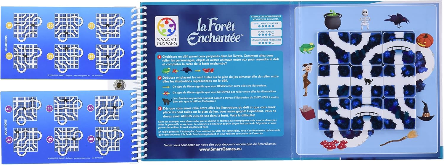 smart games - Magic Forest, Magnetic Puzzle Game with 48, 8+ Years