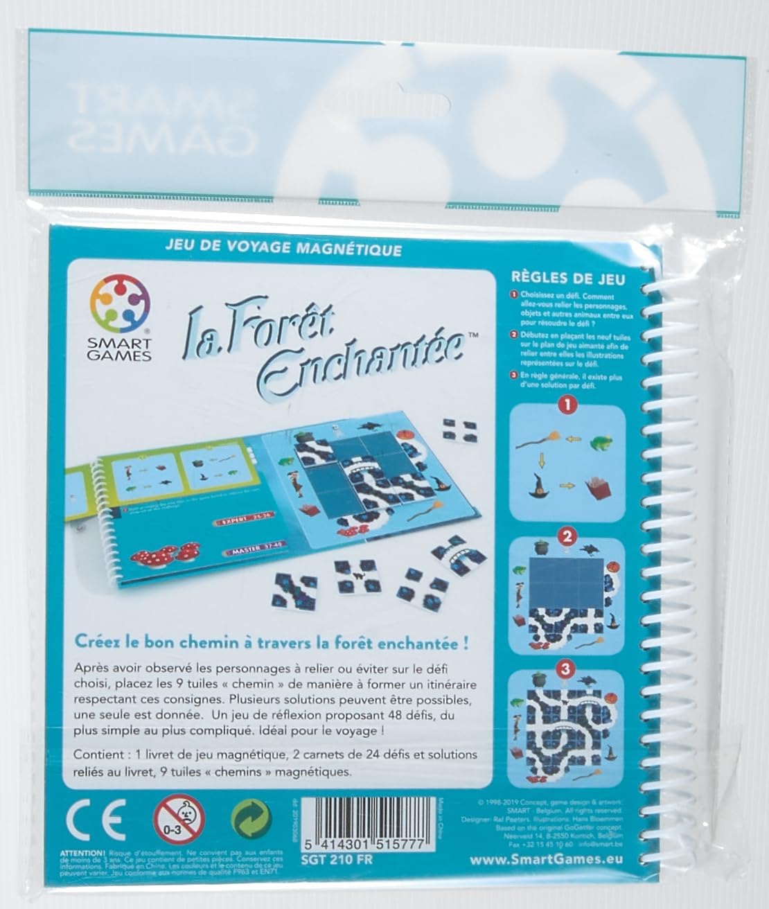 smart games - Magic Forest, Magnetic Puzzle Game with 48, 8+ Years