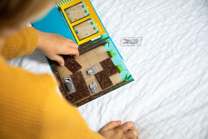 Smart Games - Down the Rabbit Hole, Magnetic Puzzle Game with 48 Challenges, 5+ Years