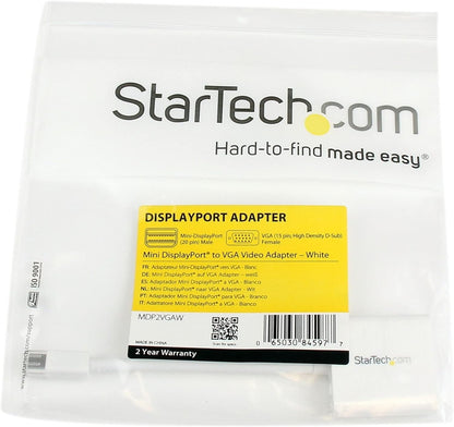 Startech.Com Adatattore Convertitore Video Mini Displayport a Vga, Bianco