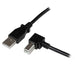 StarTech.com USBAB2MR 2 m USB 2.0 A to Right Angle B Cable Cord, 2 m USB Printer Cable, Right Angle USB B Cable, 1x USB A (M), 1x USB B (M), Black