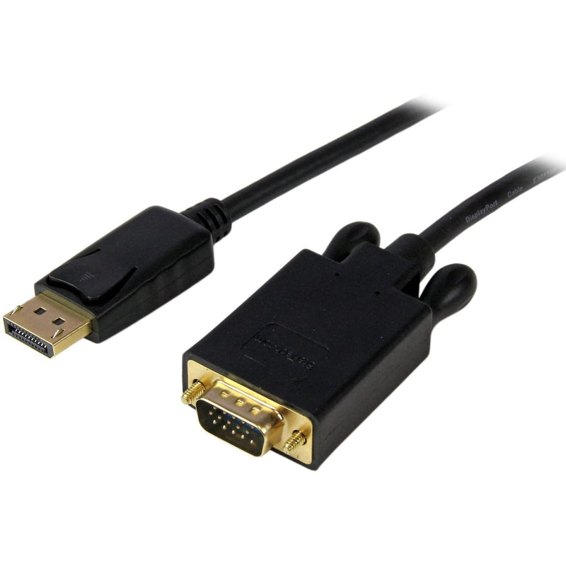 StarTech.com 15ft (4.6m) DisplayPort to VGA Cable - Active DisplayPort to VGA Adapter Cable - 1080p Video - DP to VGA Monitor Cable - DP 1.2 to VGA Converter - Latching DP Connector (DP2VGAMM15B