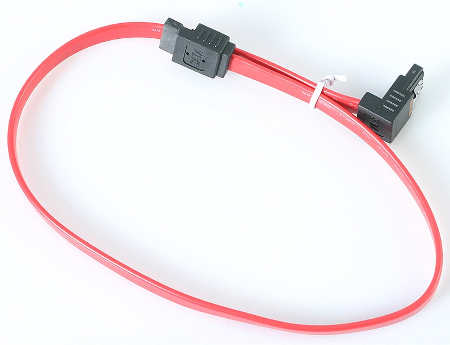 StarTech.com 18in Latching SATA to Right Angle SATA Serial ATA Cable - Right Angle SATA Cable - SATA 6Gbps - 18 inch (LSATA18RA1)