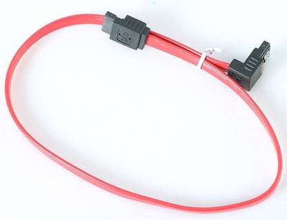 StarTech.com 18in Latching SATA to Right Angle SATA Serial ATA Cable - Right Angle SATA Cable - SATA 6Gbps - 18 inch (LSATA18RA1)