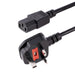 StarTech.com Standard UK Computer Power Cord - Power cable - IEC 60320 C13 to BS 1363 (M) - 6 ft - black (PXT101UK