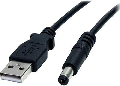 StarTech.com 2m USB to Type M Barrel Cable - USB to 5.5mm 5V DC Cable - USB to Barrel Jack 5V DC Plug (USB2TYPEM2M