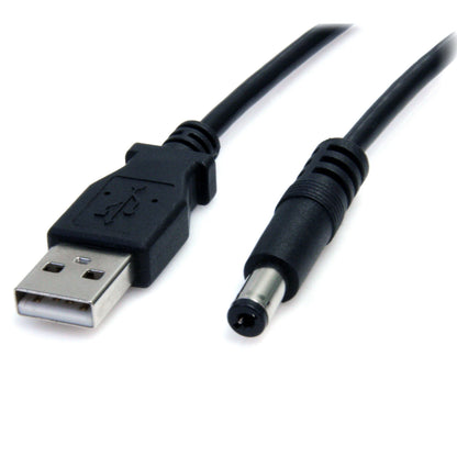 StarTech.com 2m USB to Type M Barrel Cable - USB to 5.5mm 5V DC Cable - USB to Barrel Jack 5V DC Plug (USB2TYPEM2M