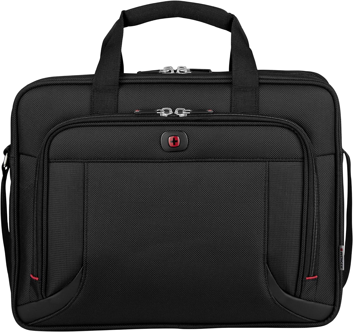 Wenger 600649 PROSPECTUS 16 Inch Laptop Briefcase, Padded Laptop Compartment with iPad/Tablet/eReader Pocket in Black {15 Litre}