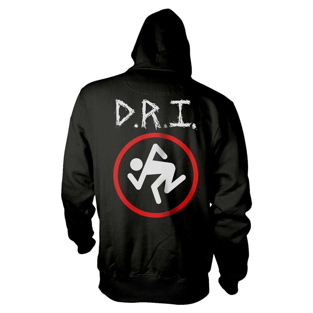 D.R.I. - SKANKER BLACK Hooded Sweatshirt Medium
