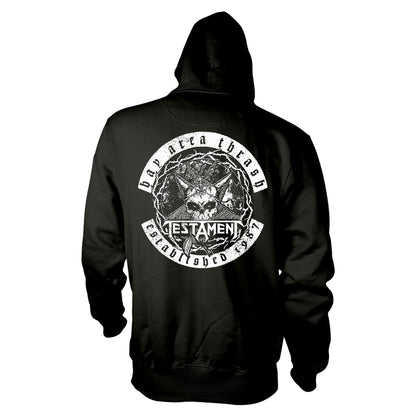 TESTAMENT - BAY AREA THRASH BLACK Hooded Sweatshirt Small