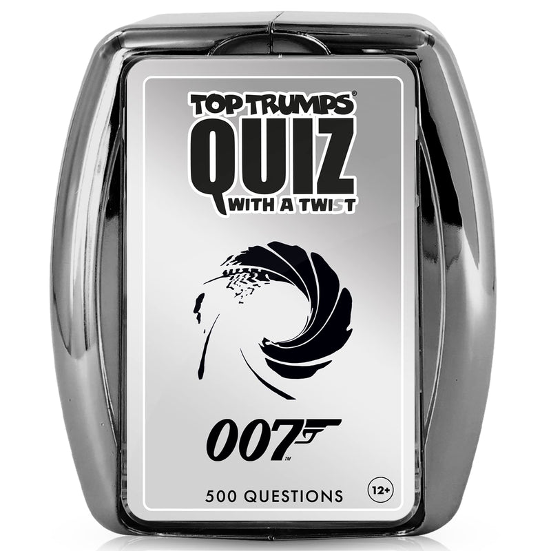 Top Trumps James Bond Quiz Game, 500 questions to test your MI6 knowledge starting with Dr. No, No Time To Die, Casino Royale and You Only Live Twice, makes a great gift for ages 12 plus