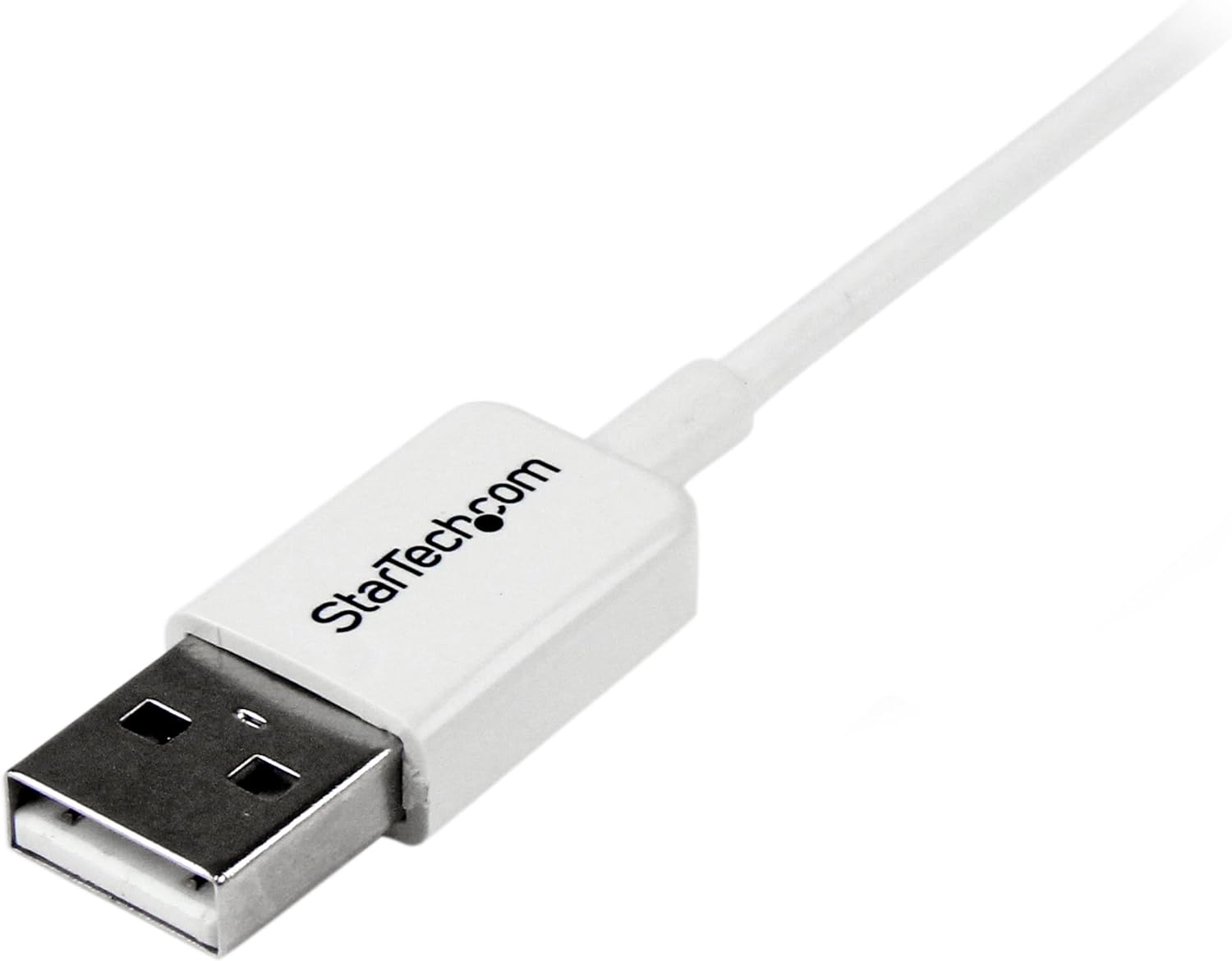 StarTech.com USBPAUB1MW 3.3 ft (1 m) USB to Micro USB Cable, USB 2.0 A to Micro B, White, Micro USB Cable