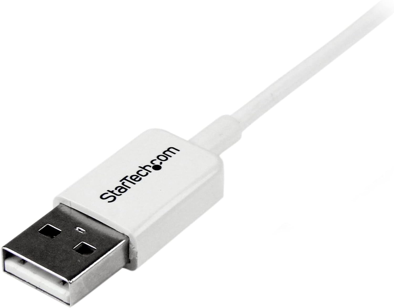 StarTech.com USBPAUB1MW 3.3 ft (1 m) USB to Micro USB Cable, USB 2.0 A to Micro B, White, Micro USB Cable