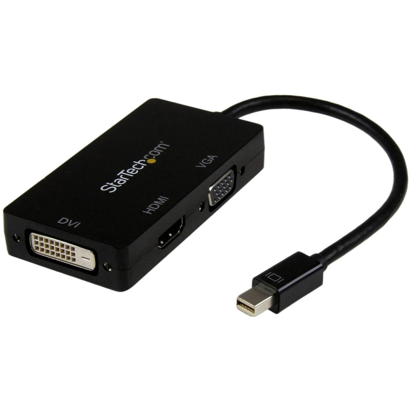 StarTech.com 3 in 1 Mini DisplayPort Adapter - 1080p - Mini DP / Thunderbolt to HDMI / VGA / DVI Splitter for Your Monitor (MDP2VGDVHD