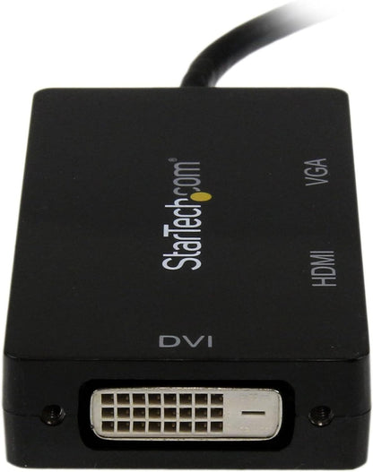 StarTech.com 3 in 1 Mini DisplayPort Adapter - 1080p - Mini DP / Thunderbolt to HDMI / VGA / DVI Splitter for Your Monitor (MDP2VGDVHD