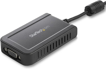 StarTech.com USB to VGA Adapter - 1920x1200 - External Video & Graphics Card - Dual Monitor Display Adapter - Supports Windows (USB2VGAE3