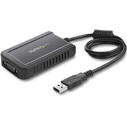 StarTech.com USB to VGA Adapter - 1920x1200 - External Video & Graphics Card - Dual Monitor Display Adapter - Supports Windows (USB2VGAE3