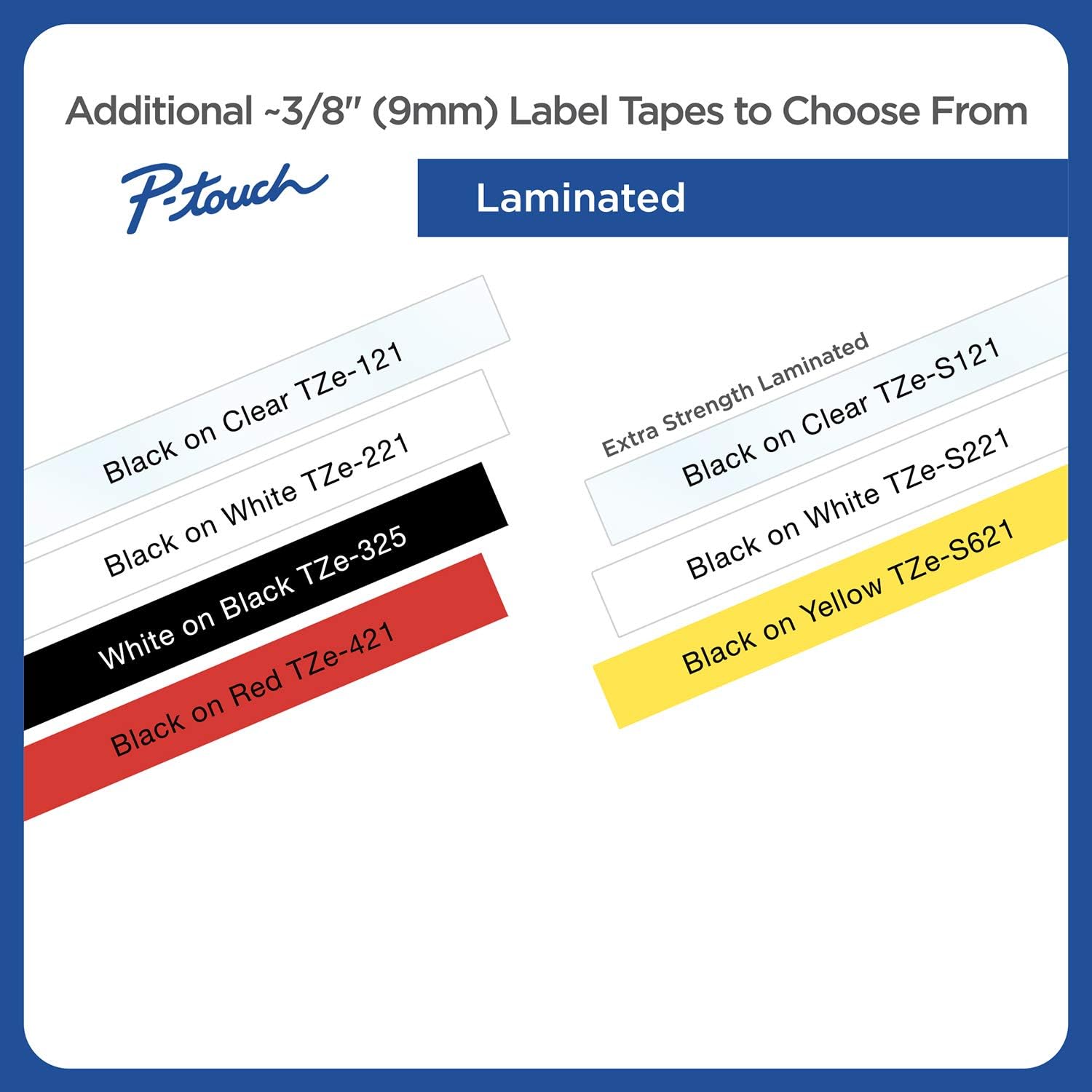 Brother TZE221 - BROTHER TZE221 P-TOUCH TAPE BLACK ON WHITE 9MM
