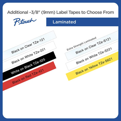 Brother TZE221 - BROTHER TZE221 P-TOUCH TAPE BLACK ON WHITE 9MM