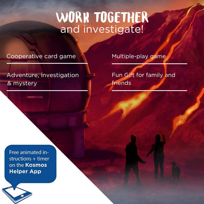 Thames & Kosmos, 695133, Adventure Game: The Volcanic Island, Discover The Story, Cooperative Board Game, 1-4 Players, Ages 12+