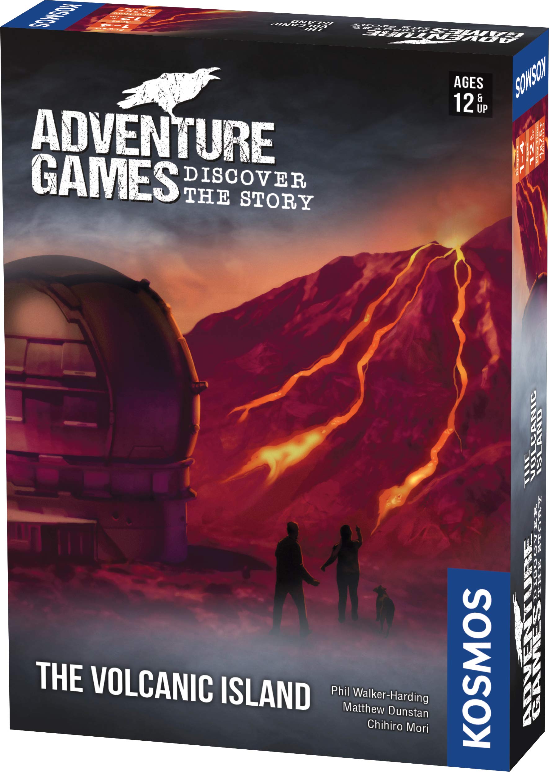 Thames & Kosmos, 695133, Adventure Game: The Volcanic Island, Discover The Story, Cooperative Board Game, 1-4 Players, Ages 12+
