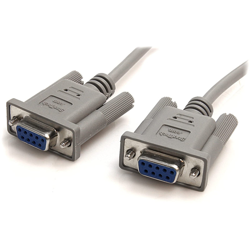 StarTech.com SCNM9FF 10 Inch RS232 Serial Null Modem Cable, Null Modem Cable, DB-9 (F) to DB-9 (F), 10 ft