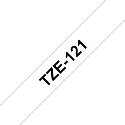 Brother TZe-121 - Standard adhesive - black on clear - Roll (0.9 cm x 8 m) 1 cassette(s) laminated tape - for Brother PT-D210, D600, H110, P-Touch PT-1005, 1880, E800, H110, P-Touch Cube Plus PT-P710