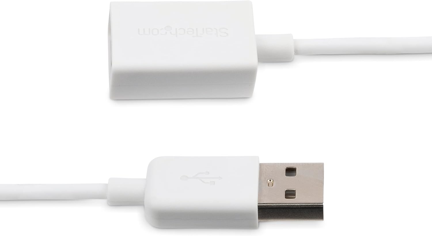 StarTech.com 3m White USB 2.0 Extension Cable Cord - A to A - USB Male to Female Cable - 1x USB A (M), 1x USB A (F) - White, 3 meter (USBEXTPAA3MW