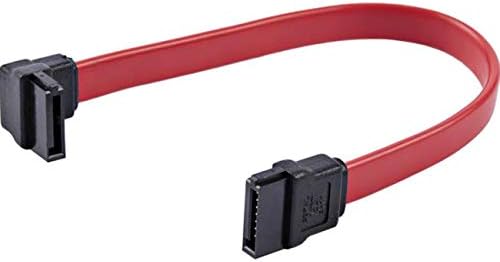 StarTech.com SATA6LA1 6in SATA to Left Angle SATA Serial ATA Cable - 6in SATA Cable - left angle SATA Cable - angled SATA Cable, Red
