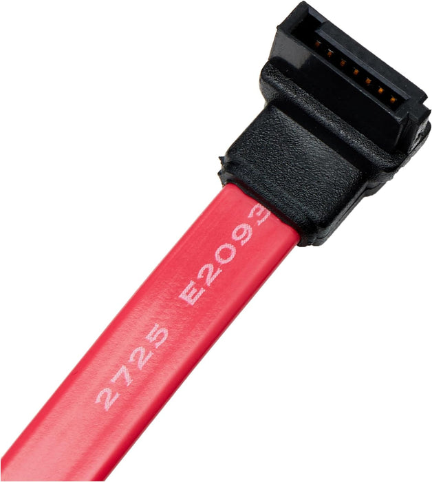 StarTech.com SATA6LA1 6in SATA to Left Angle SATA Serial ATA Cable - 6in SATA Cable - left angle SATA Cable - angled SATA Cable, Red