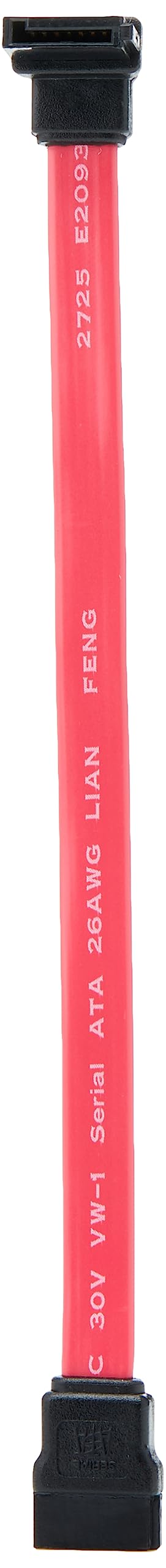 StarTech.com SATA6LA1 6in SATA to Left Angle SATA Serial ATA Cable - 6in SATA Cable - left angle SATA Cable - angled SATA Cable, Red