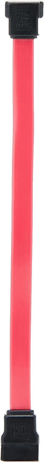 StarTech.com SATA6LA1 6in SATA to Left Angle SATA Serial ATA Cable - 6in SATA Cable - left angle SATA Cable - angled SATA Cable, Red