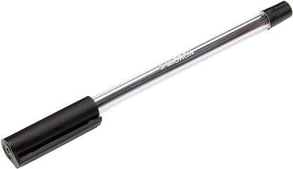 Micron Ballpoint Pens Black Biros 20 Boxed
