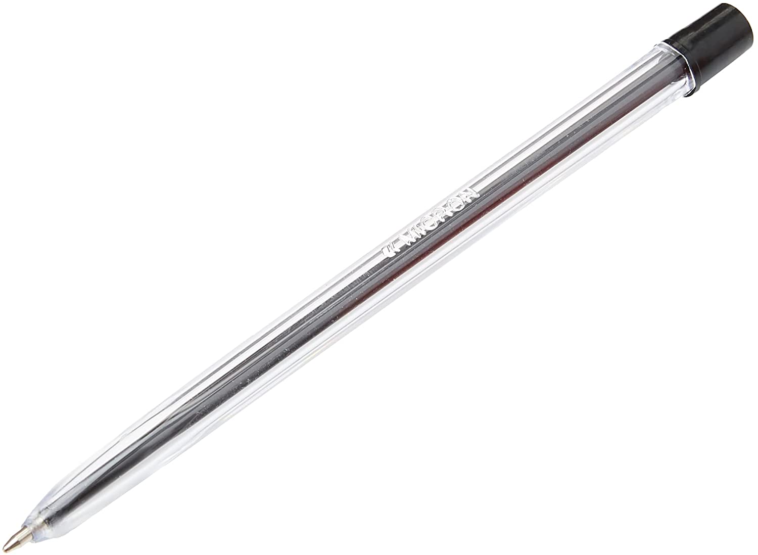 Micron Ballpoint Pens Black Biros 20 Boxed