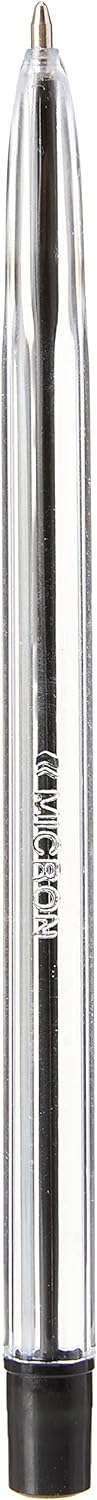 Micron Ballpoint Pens Black Biros 20 Boxed