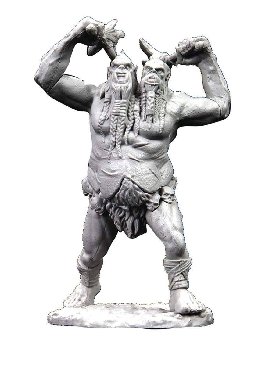 Wizkids Games WZK90214 Dungeons & Dragons Nolzurs Ettin W12,5 Unbemalte Miniaturen