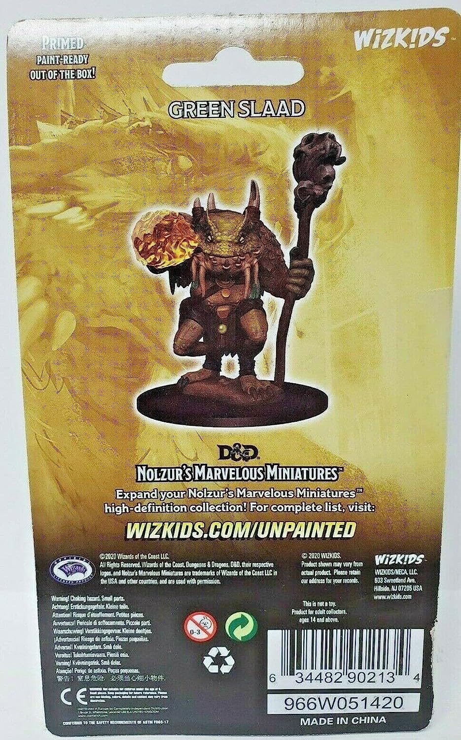 Nolzur's Marvelous Unpainted Minis: Green Slaad