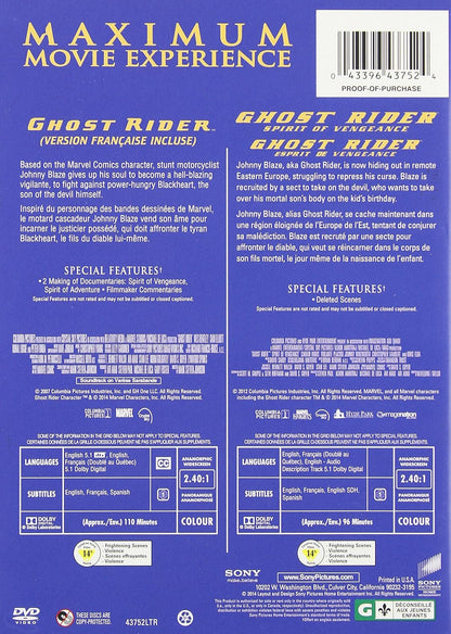 Ghost Rider / Ghost Rider: Spirit Of Vengeance (Double Feature