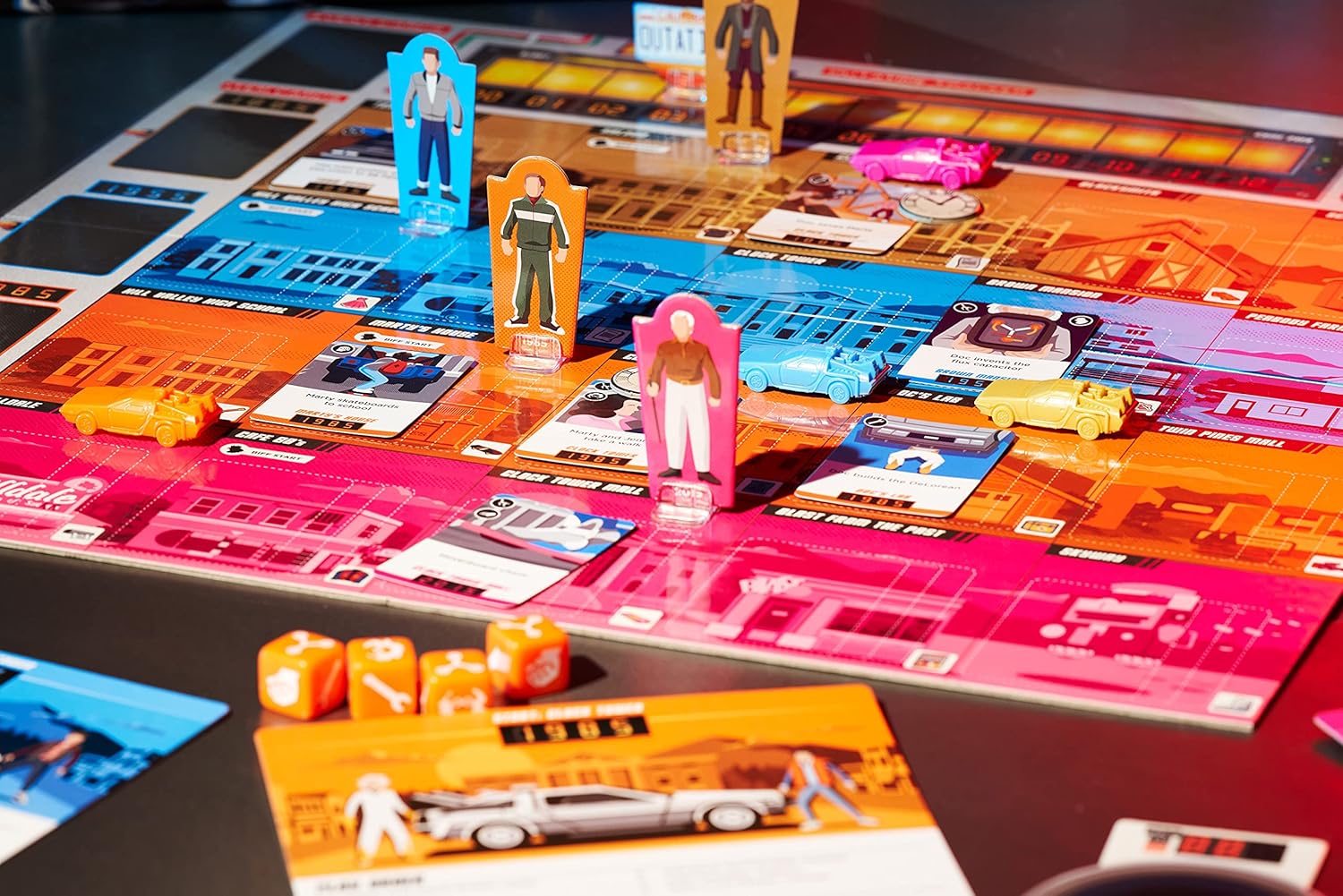 Ravensburger Back to the Future Immersive Family Strategy Board Games for Adults and Kids Age 10 Years Up - Dice Through Time