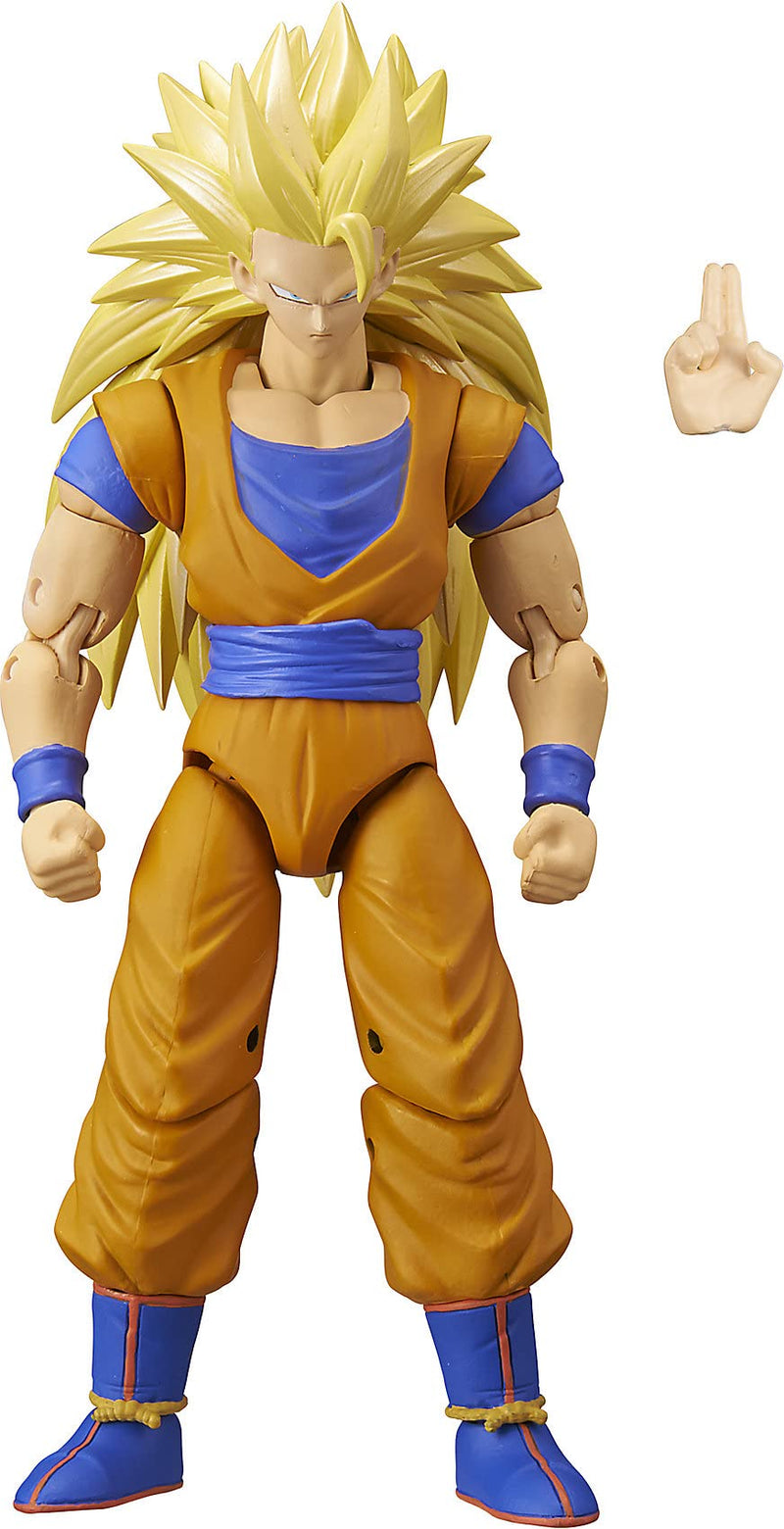 DRAGON BALL Bandai Dragon Stars Figures Super Saiyan 3 Goku | 17cm Articulated Figure | Bandai Dragon Stars Anime Figures SS3 Goku Toy | Anime Gifts And Anime Merch