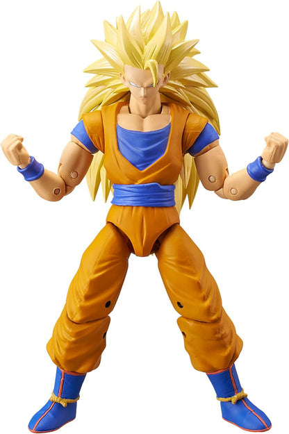 DRAGON BALL Bandai Dragon Stars Figures Super Saiyan 3 Goku | 17cm Articulated Figure | Bandai Dragon Stars Anime Figures SS3 Goku Toy | Anime Gifts And Anime Merch