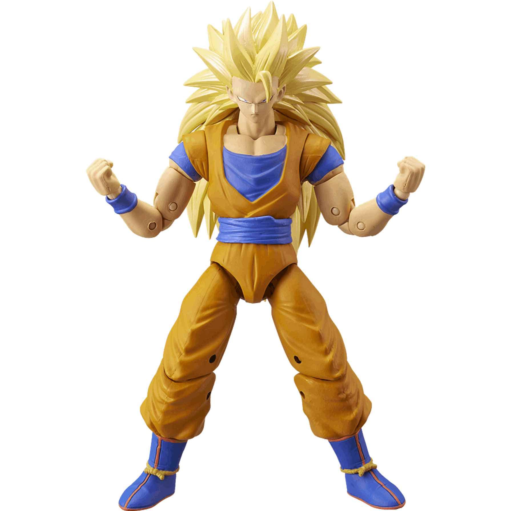 DRAGON BALL Bandai Dragon Stars Figures Super Saiyan 3 Goku | 17cm Articulated Figure | Bandai Dragon Stars Anime Figures SS3 Goku Toy | Anime Gifts And Anime Merch