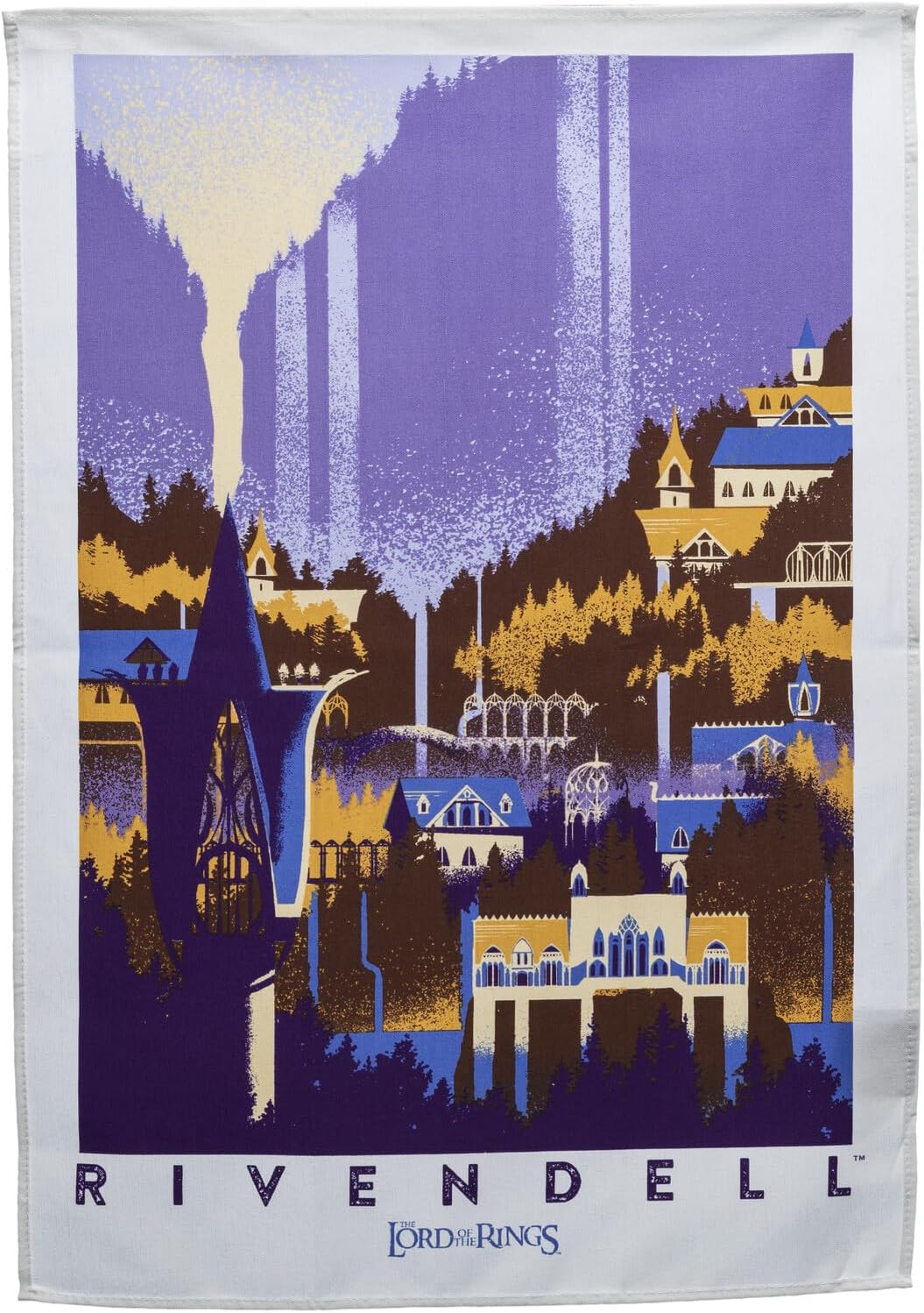 LOTR: TEA TOWEL - RIVENDELL & HOBBITON 2PK
