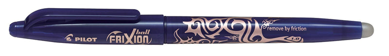 PILOT Frixion Erasable Rollerball Pen Broad, 1.0mm Tip- Blue, Box of 12 4902505551154