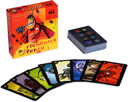 Schmidt | Cockroach Poker | Card Game | Ages 8+ | 2-6 Players | 15 Minutes Playing Time, Orange