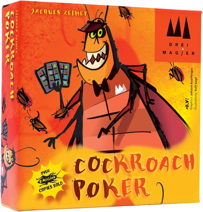 Schmidt | Cockroach Poker | Card Game | Ages 8+ | 2-6 Players | 15 Minutes Playing Time, Orange