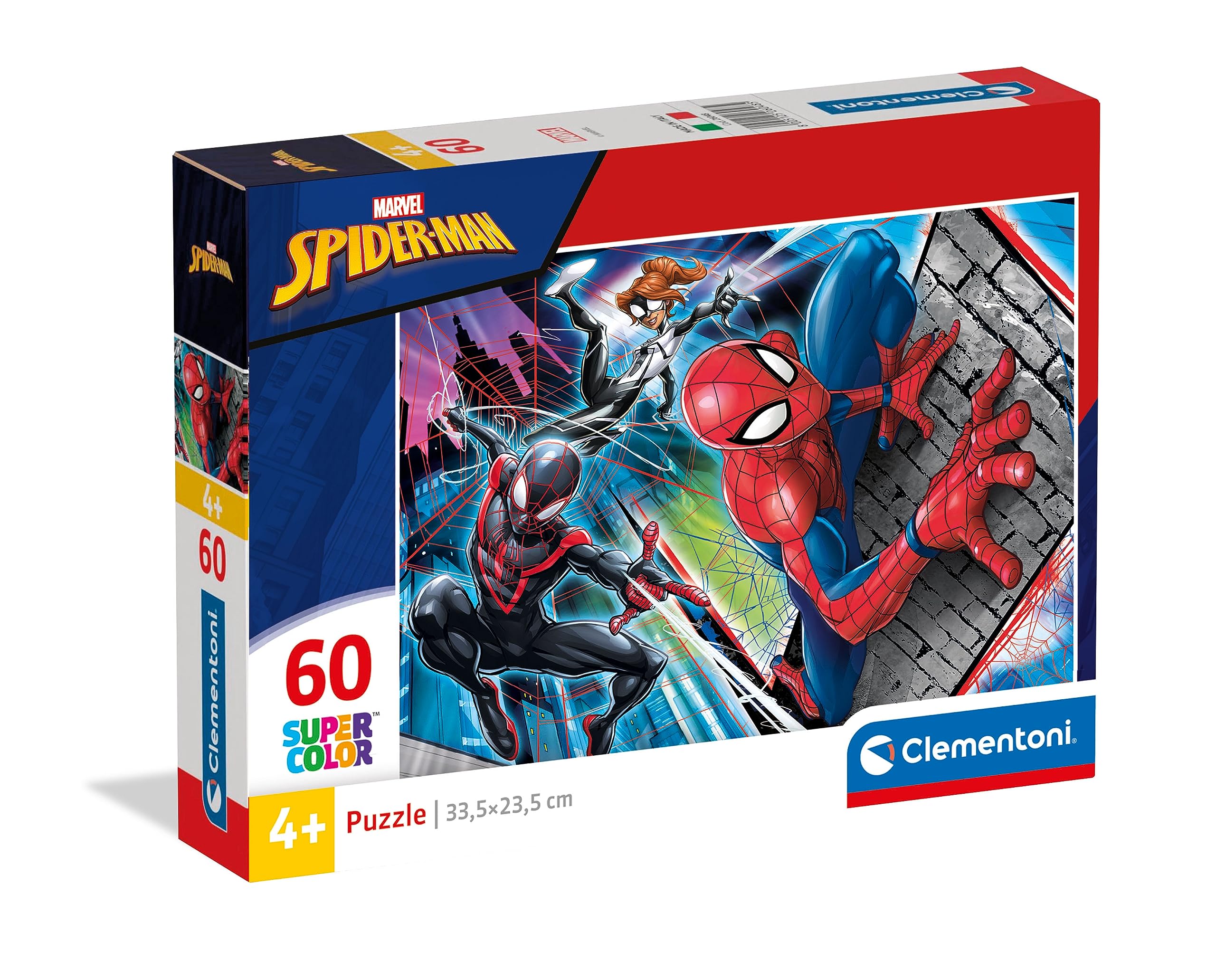 Clementoni - 26048 - Supercolor Puzzle for children-Spider Man-60 Pieces